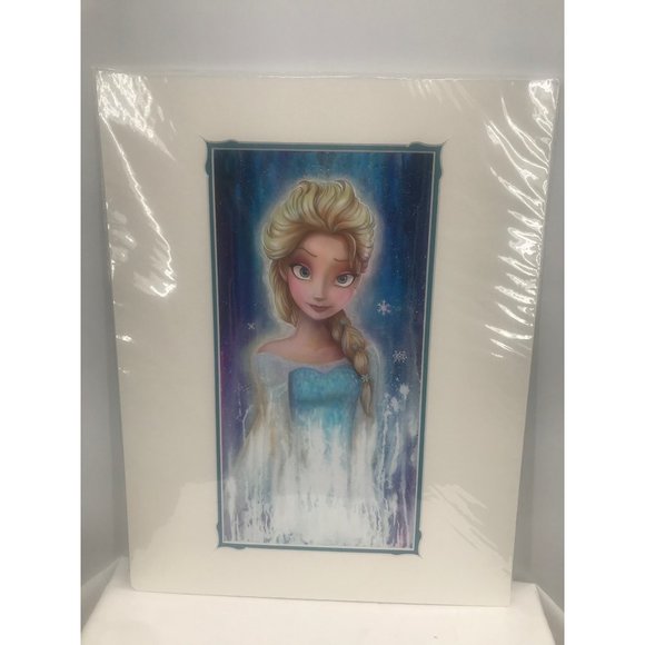 Disney Parks Artist Print - Elsa Frozen 2 Fade By Darren Wilson 18"x14" NEW